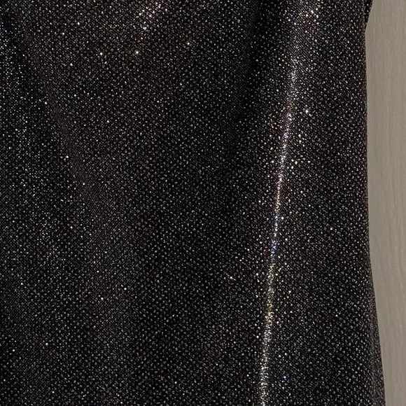 NEW Black and Silver Sparkly Studded Holiday Dress,  Blanc, US S - Picture 4 of 5